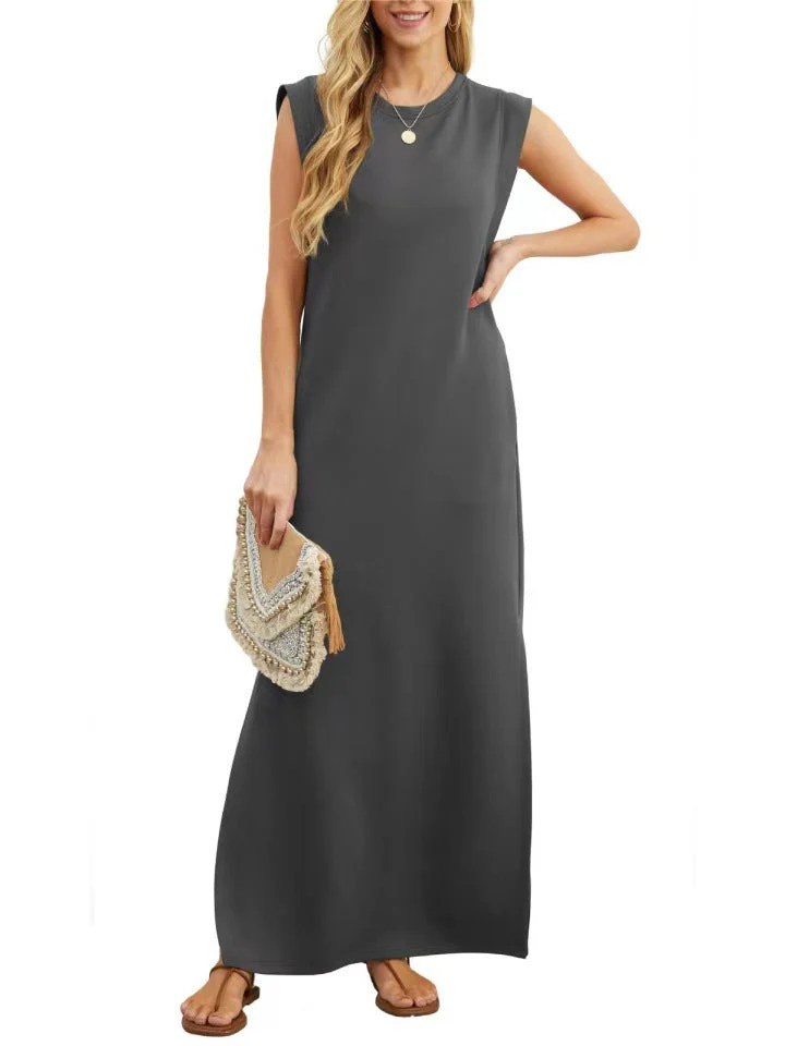 Damen Elegantes Maxikleid mit Schlichter Silhouette und Lässigen Ärmeln Heidi-Mode - Image 13
