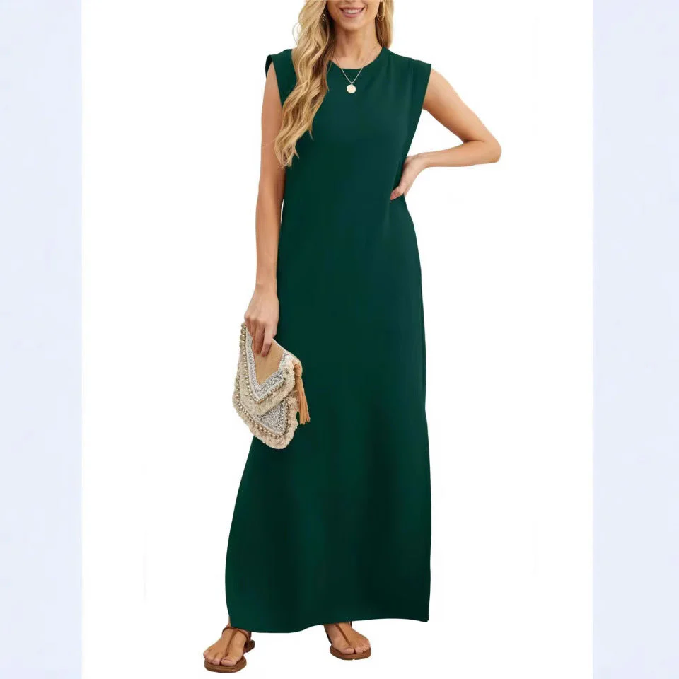 Damen Elegantes Maxikleid mit Schlichter Silhouette und Lässigen Ärmeln Heidi-Mode - Image 5