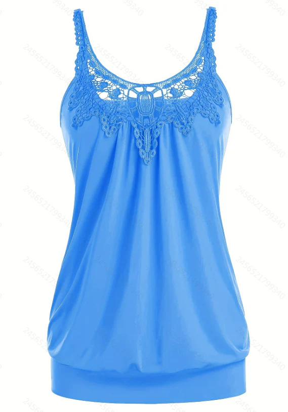 Damen Elegantes Spitzentop mit raffinierten Trägern und lockerer Passform Heidi-Mode - Image 12