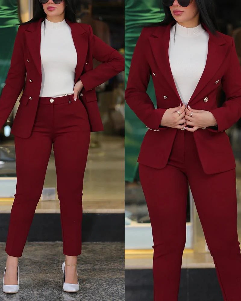 Damen Modernes Blazer Damen Ensemble - Image 7