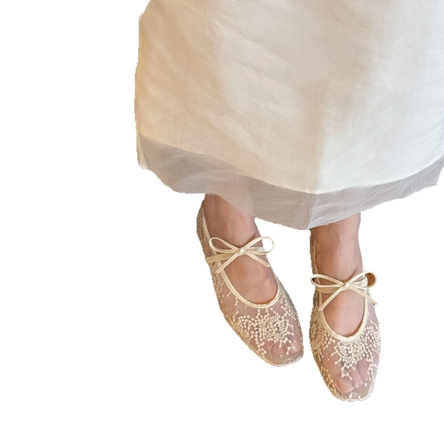 Damen erotische Ballerinas mit filigranem Schnürdesign und komfortabler Innensohle Heidi Mode - Image 5