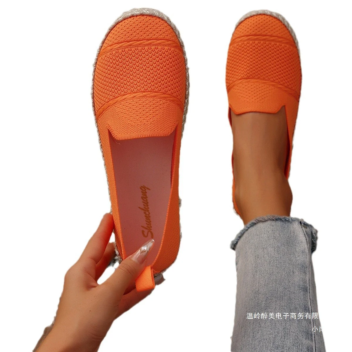 Damen Espadrilles mit Atmungsaktiver Obermaterialstruktur und Bequemer Sohle Heidi-Mode - Image 4