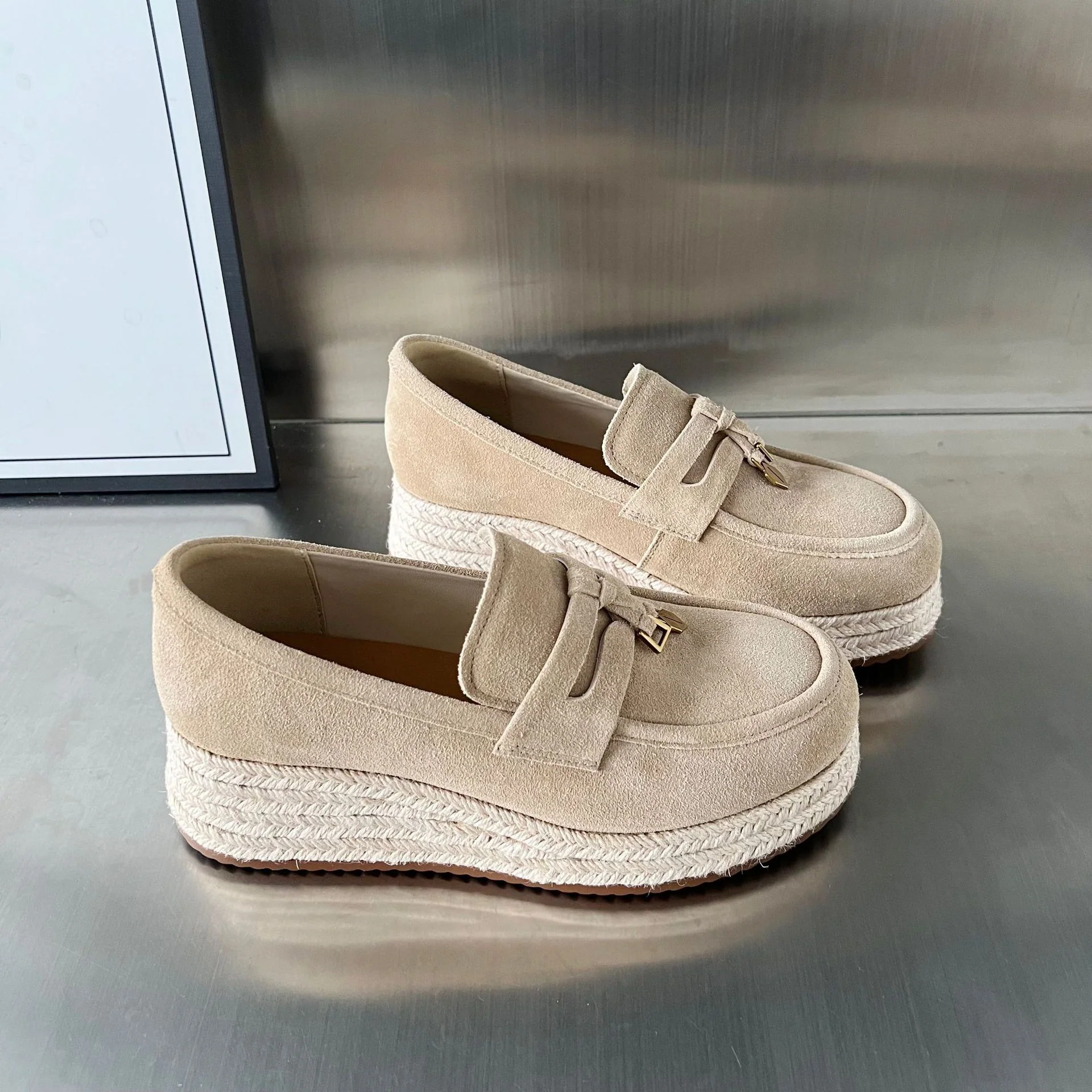 Damen Espadrilles mit modischer Plateausohle von Heidi Mode - Image 5