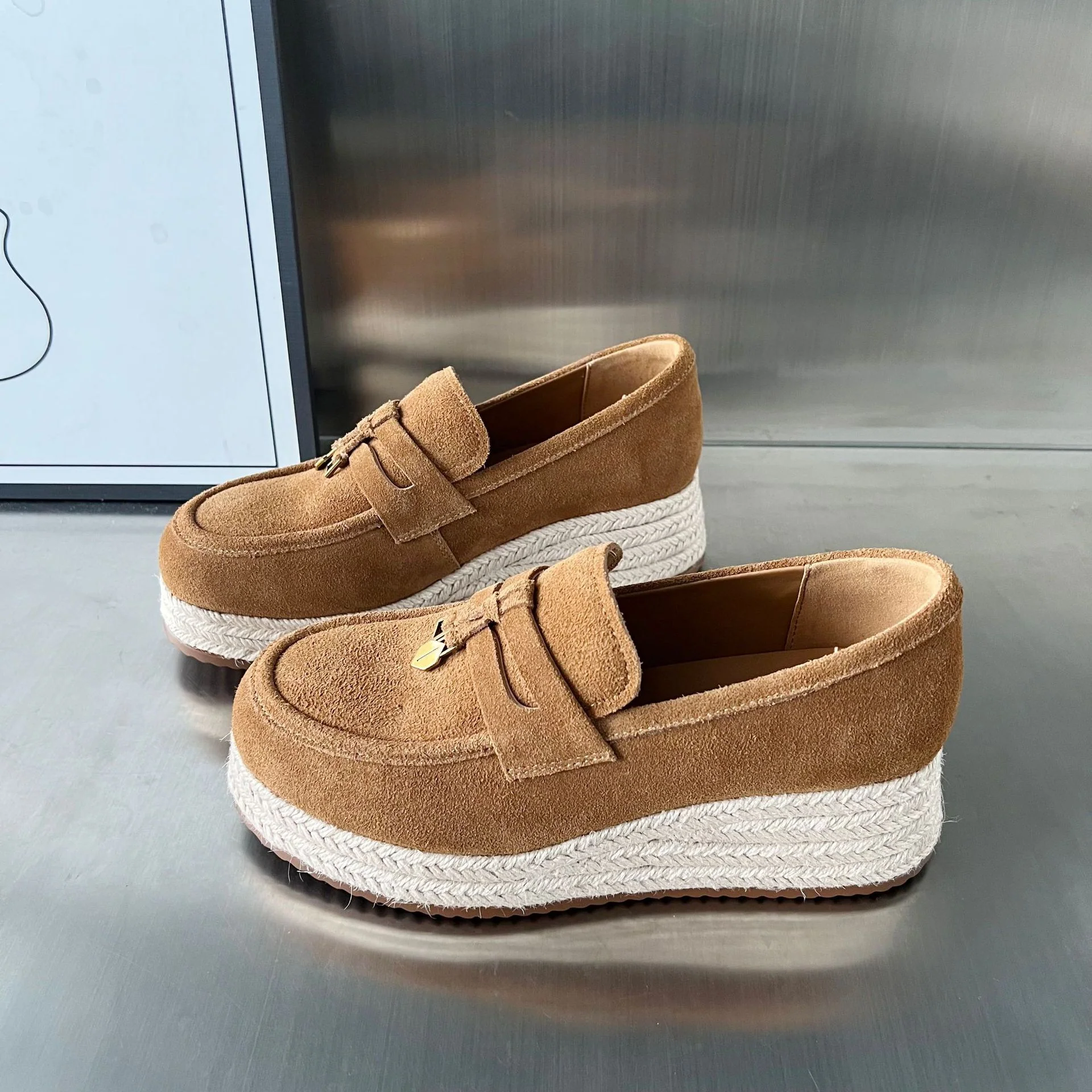 Damen Espadrilles mit modischer Plateausohle von Heidi Mode - Image 6
