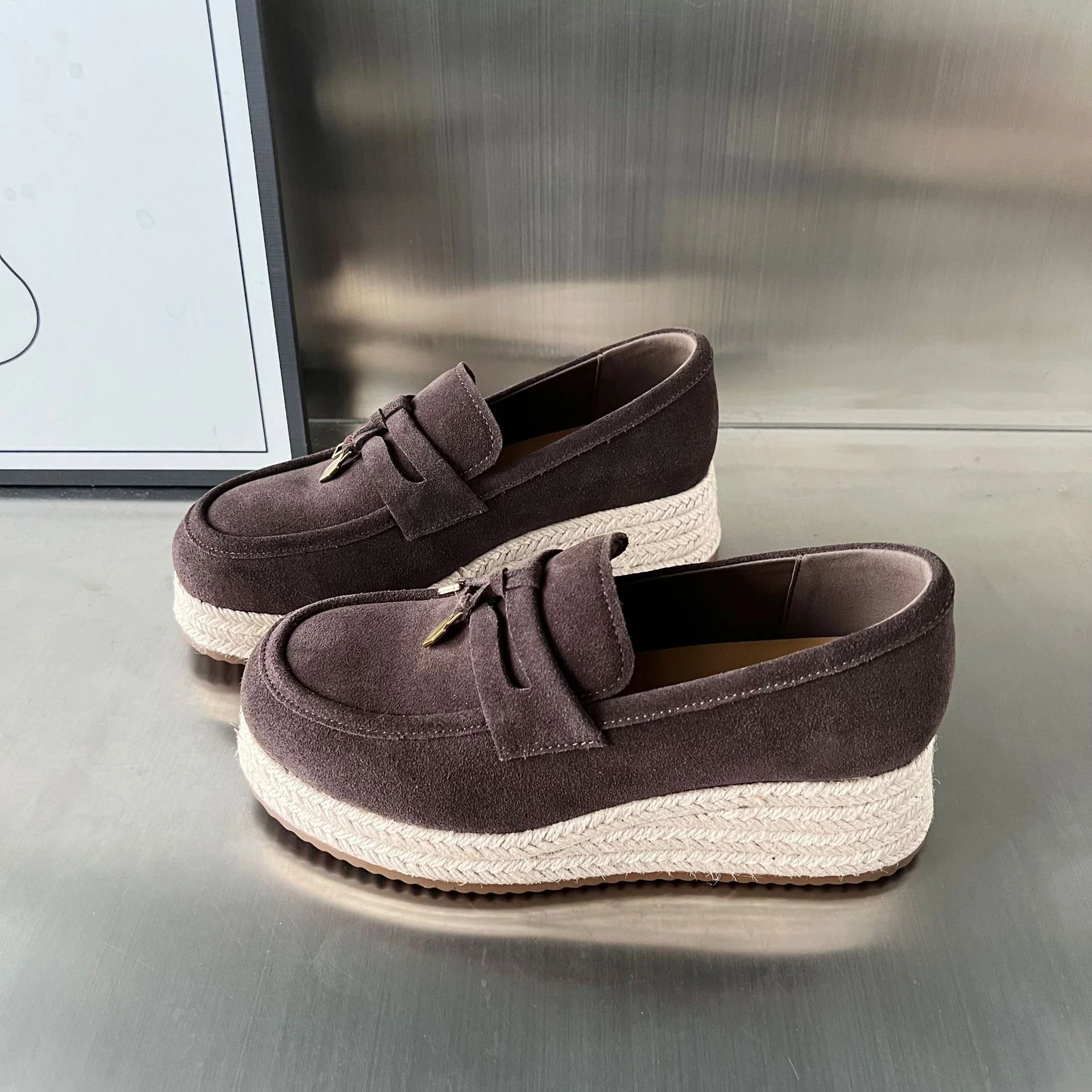 Damen Espadrilles mit modischer Plateausohle von Heidi Mode - Image 8