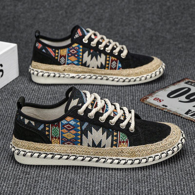 Damen Espadrilles-Sneaker mit exotischem Musterdruck und modischer Kordelsohle Heidi Mode - Image 4