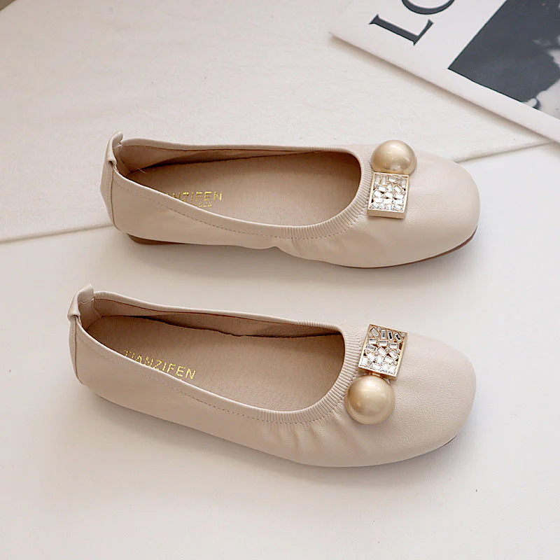 Damen Faltbare Ballerinas mit Schleife und Anti-Rutsch-Sohle Heidi-Mode - Image 5