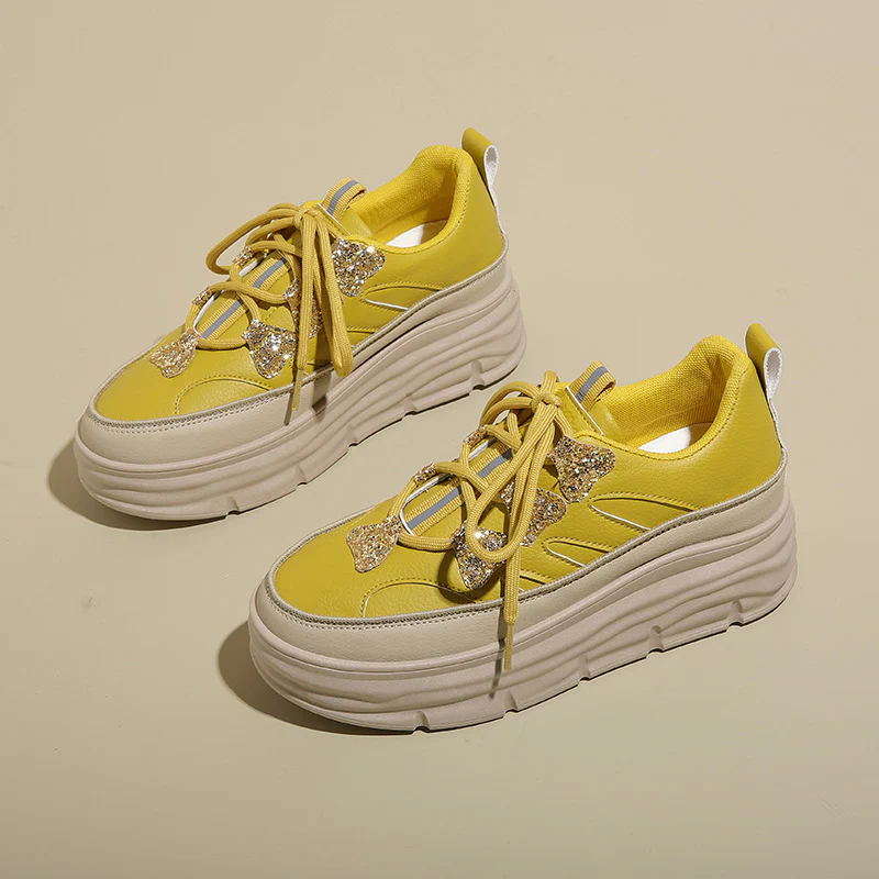 Damen Fashionable Plateau Sneakers Heidi Mode - Image 6