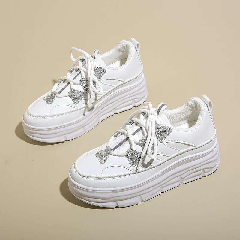 Damen Fashionable Plateau Sneakers Heidi Mode - Image 7