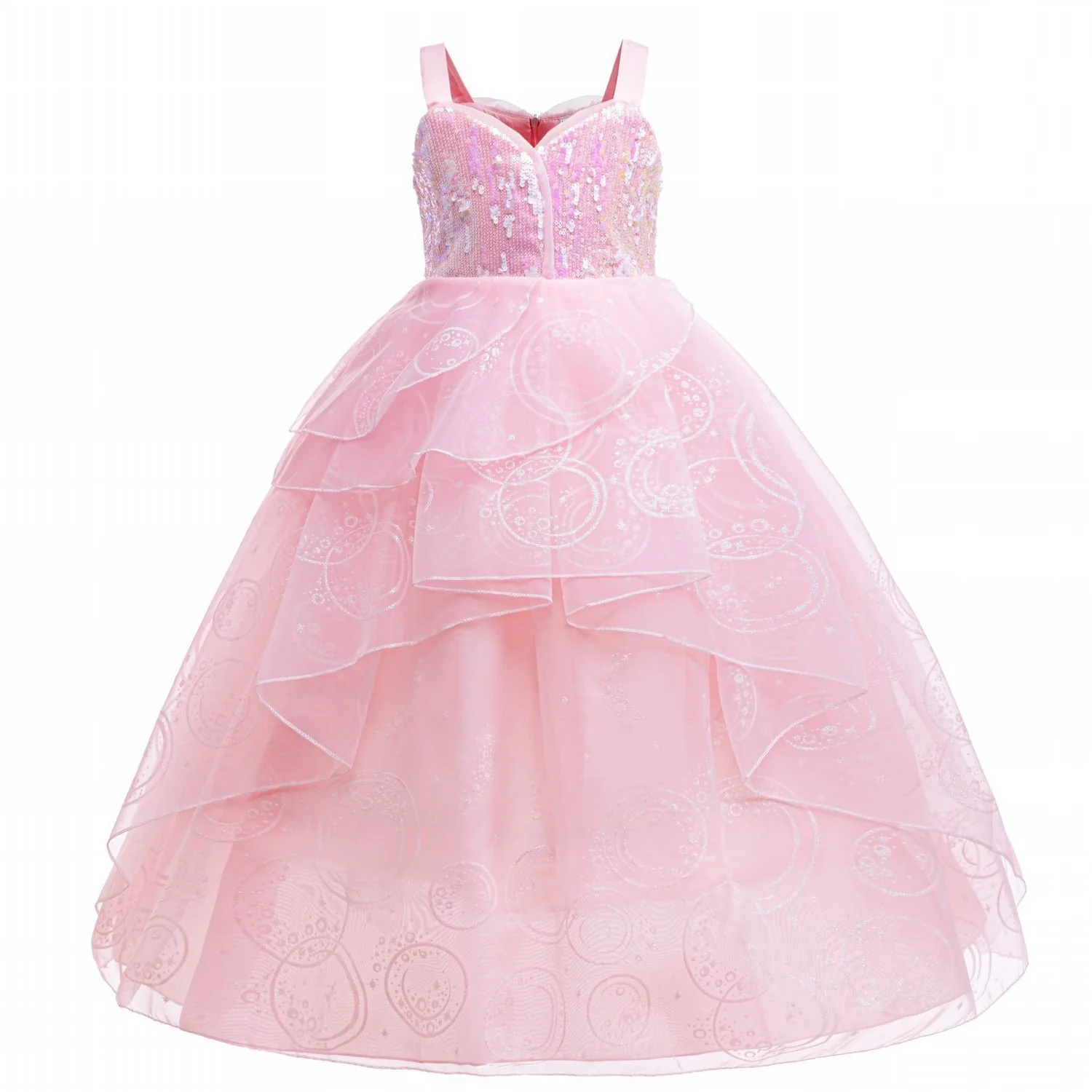 Glinda Cosplay Kleid – Rosa Prinzessinnenballkleid für Mädchen (Hochzeit, Bühne) Heidi-Mode - Image 11