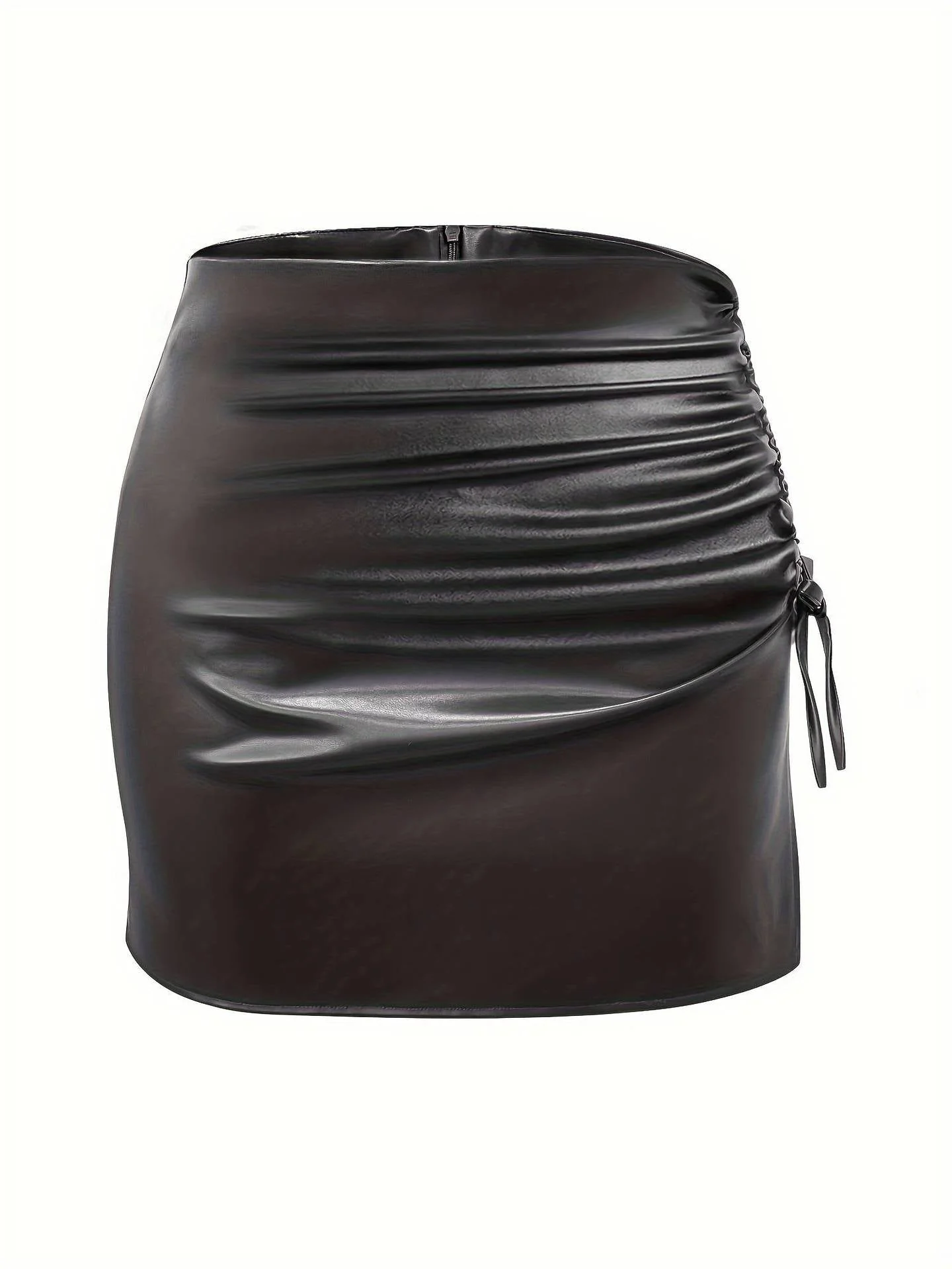 Damen Figurbetonter Minirock mit Raffiniertem Rüschendesign Heidi-Mode - Image 7