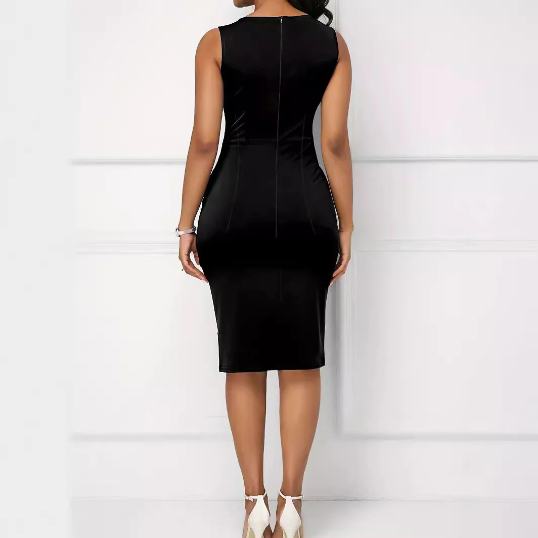 Damen figurbetontes Kleid mit Blockstreifen und eleganter Schnittführung Heidi-Mode - Image 3