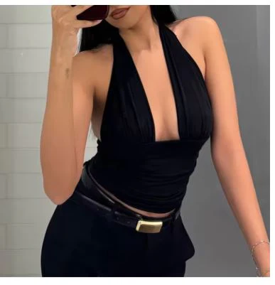 Damen Figurbetontes Top mit Cleverem Wickeldesign Heidi-Mode - Image 6