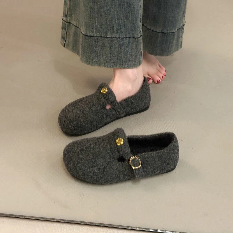 Damen Filzschuhe mit elegantem Schnallenverschluss Heidi Mode - Image 3