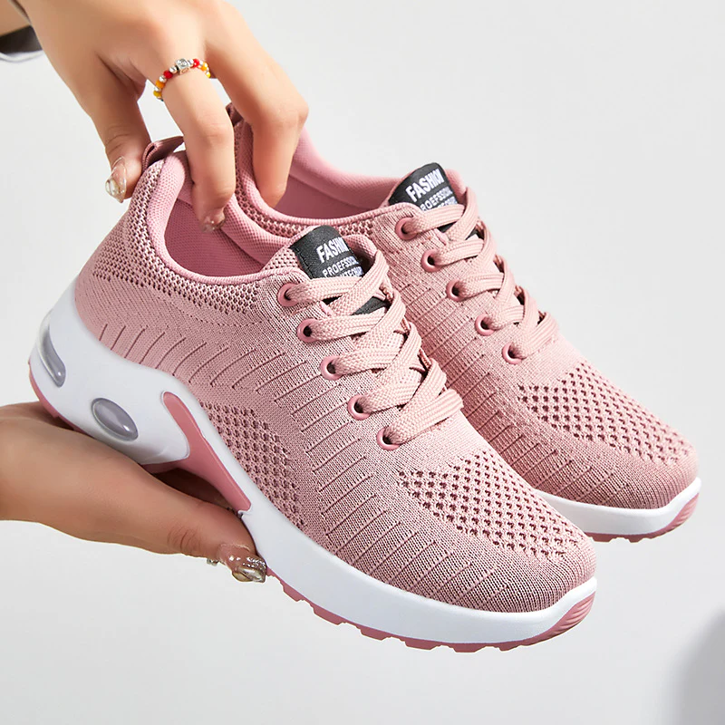 Damen Fitness-Sneaker mit atmungsaktivem Mesh-Obermaterial und dämpfender Sohle Heidi Mode