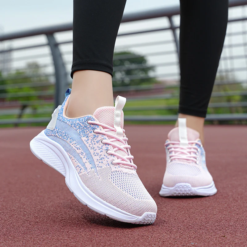 Damen Fitness-Sneaker mit atmungsaktiver Mesh-Oberfläche und stoßdämpfender Sohle Heidi Mode - Image 4