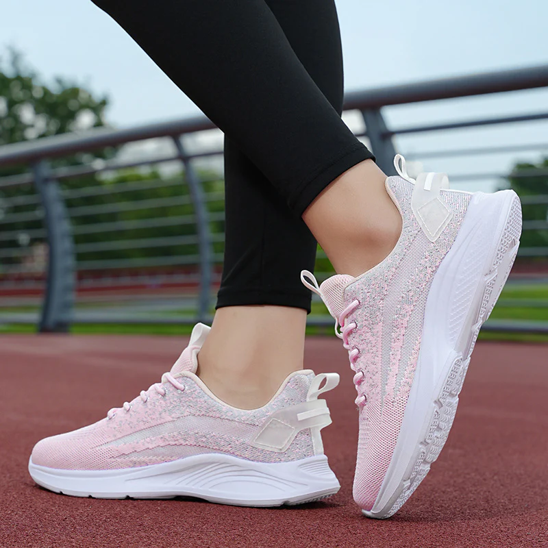Damen Fitness-Sneaker mit atmungsaktiver Mesh-Oberfläche und stoßdämpfender Sohle Heidi Mode - Image 6