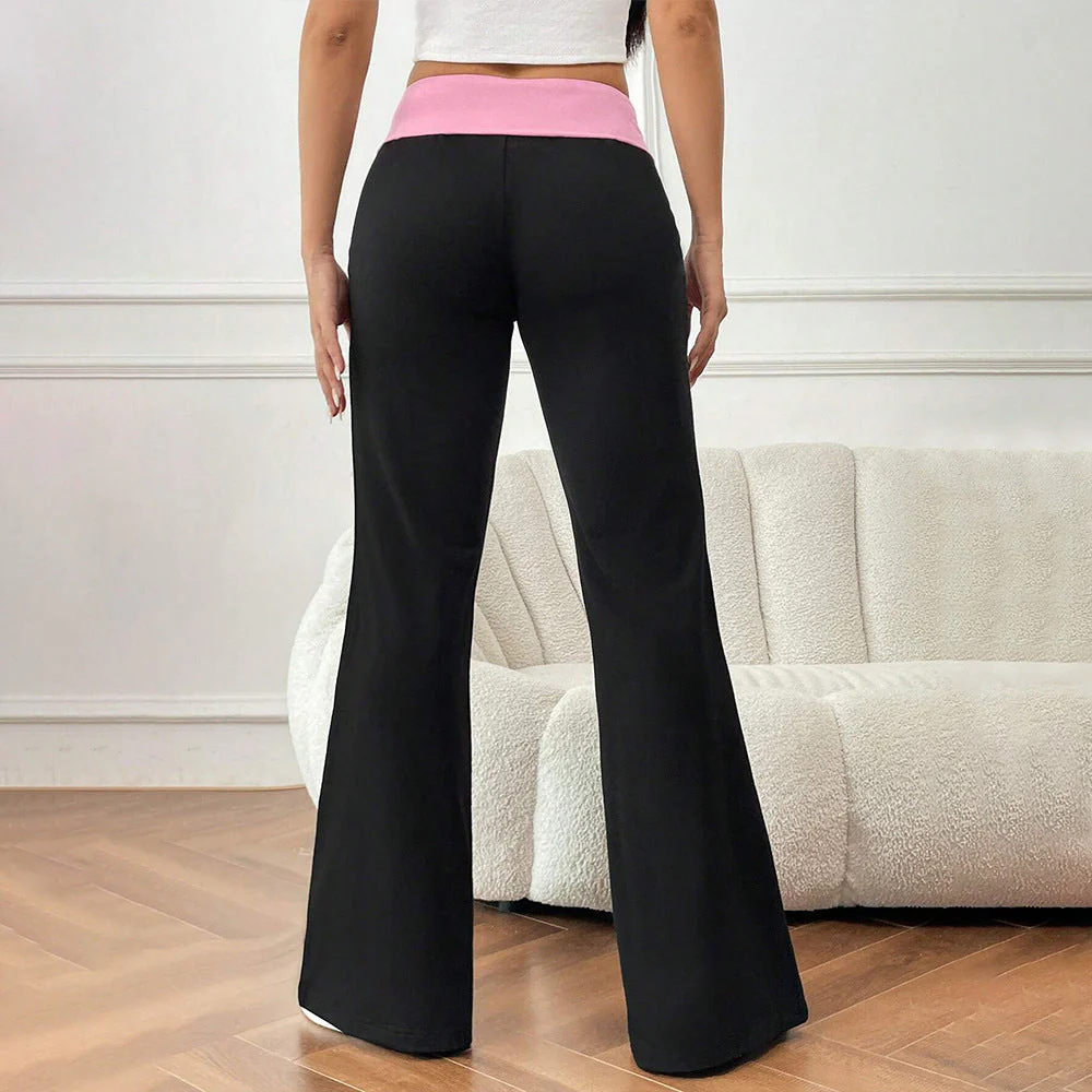 Damen Flared Jogginghosen mit Stylischem Bund Heidi-Mode - Image 2