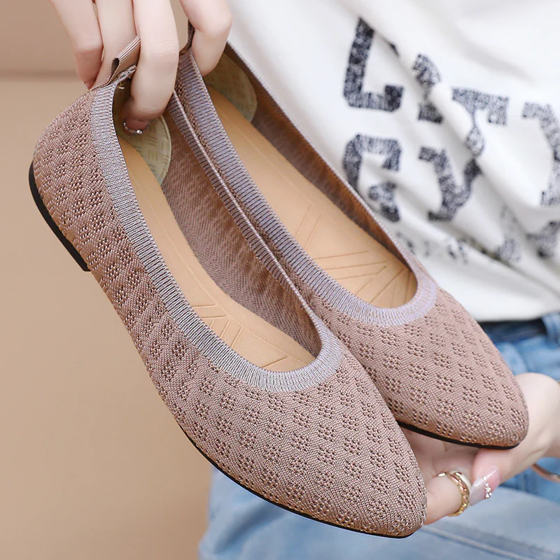 Damen Flats mit atmungsaktivem Netzdesign und flexiblem Fußbett Heidi Mode - Image 2