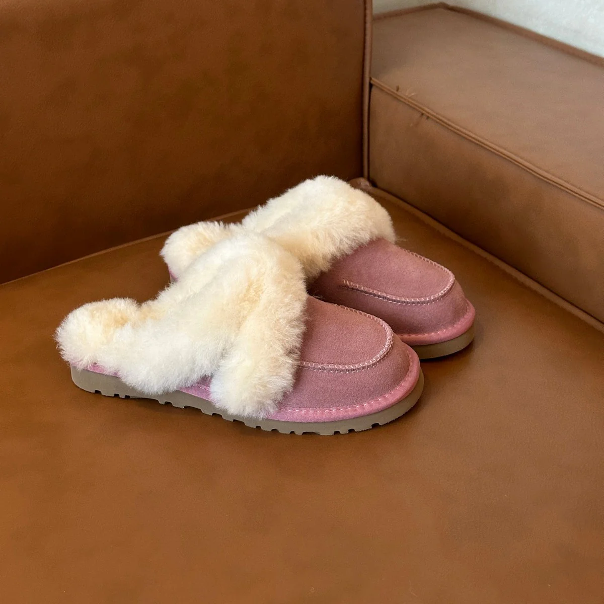 Damen Flauschige Clogs mit weichem Innenfutter Heidi Mode - Image 4