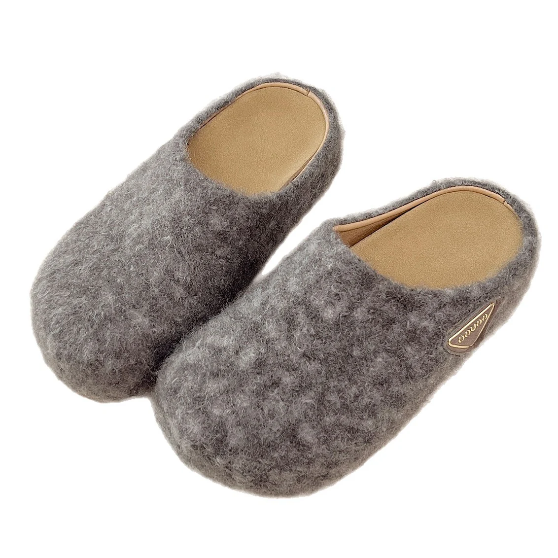 Damen Flauschige Filzclogs Heidi Mode - Image 5