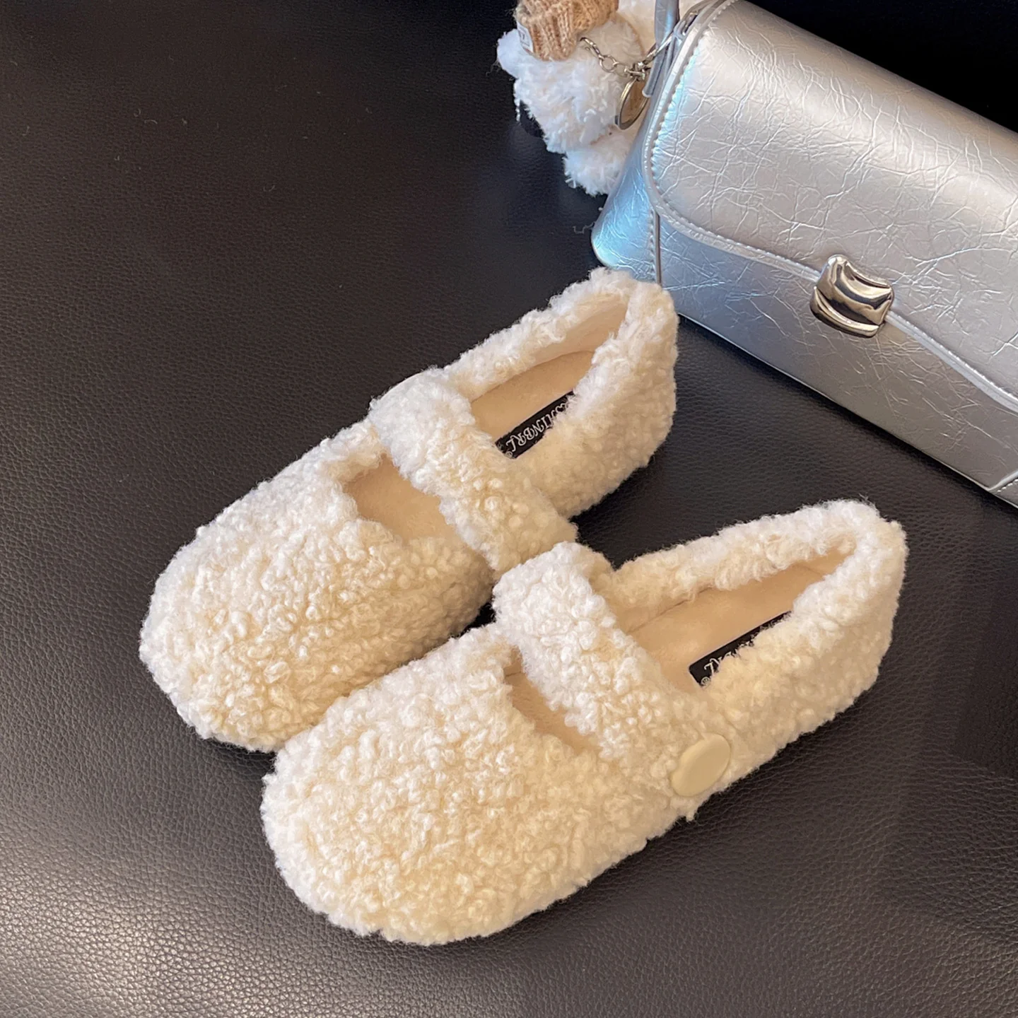 Damen Flauschige Hausschuhe mit elastischem Riemen Heidi Mode - Image 6