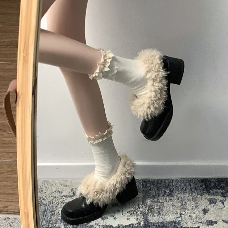 Damen Flauschige Hausschuhe mit kuscheligem Innenfutter Heidi Mode - Image 4