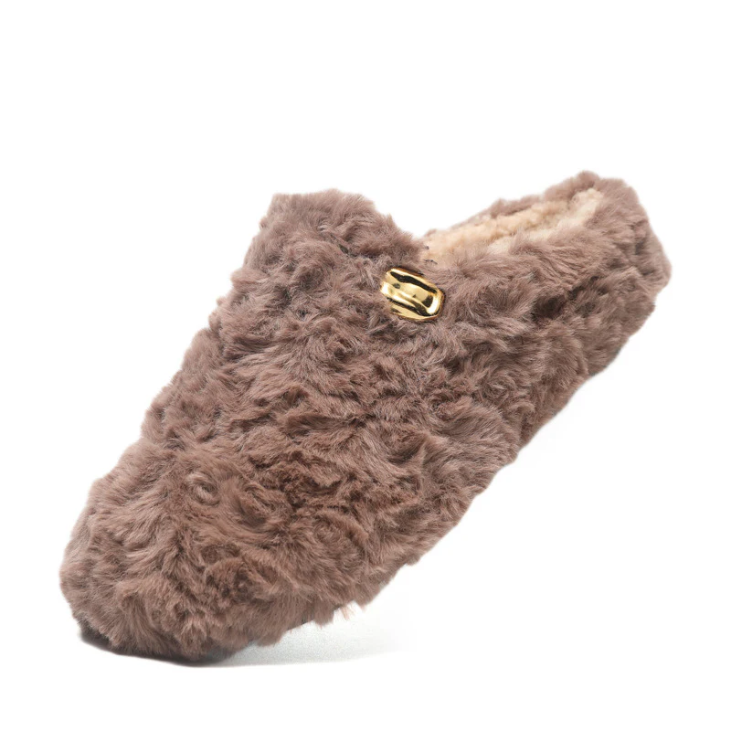 Damen Flauschige Hausschuhe mit modischem Design und warmem Futter Heidi Mode - Image 5