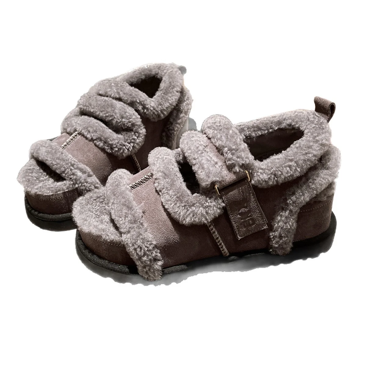 Damen Flauschige Hausschuhe mit verstellbarem Riemen und warmem Innenfutter Heidi Mode - Image 5
