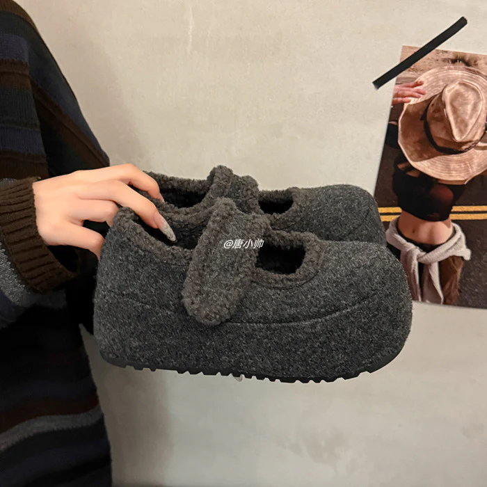 Damen Fleece Hausschuhe mit rutschfester Sohle und gemütlichem Innenfutter Heidi Mode - Image 6