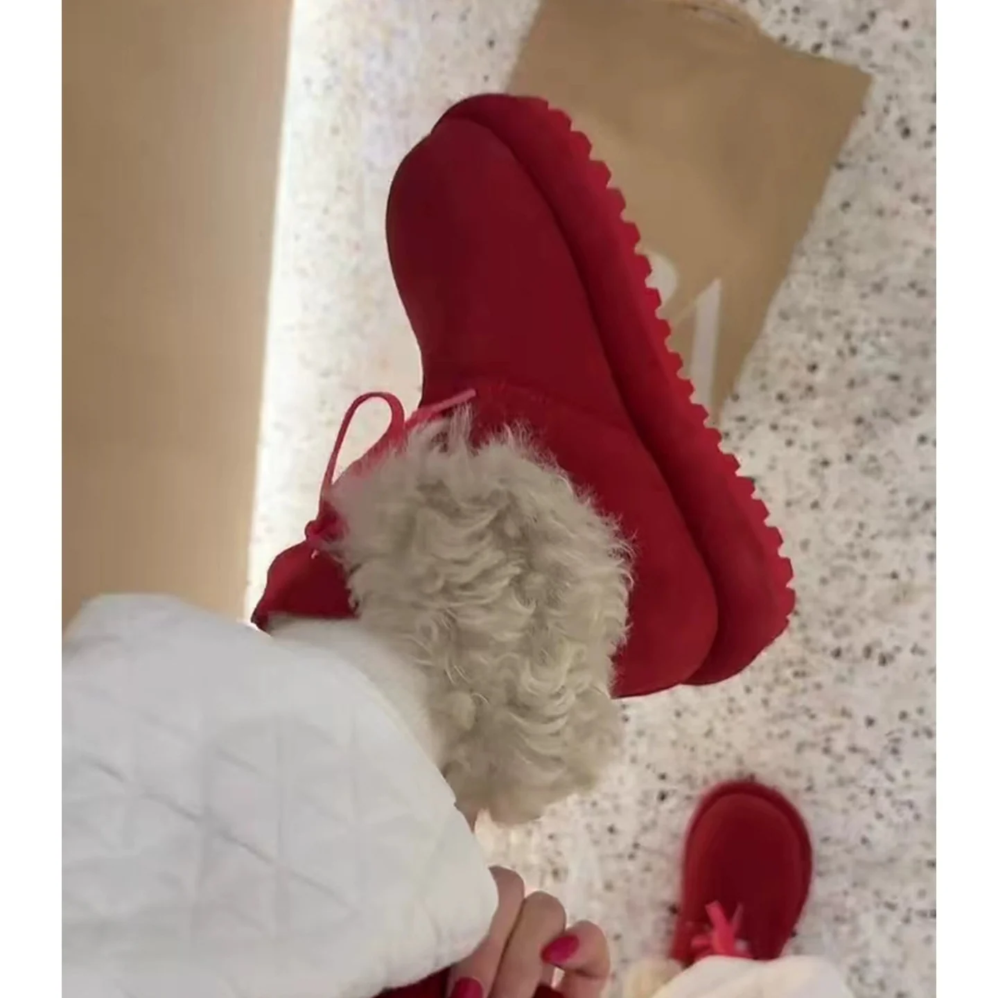Damen Fleecegefütterte Winterboots mit rutschfester Sohle und modernem Design Heidi Mode - Image 6