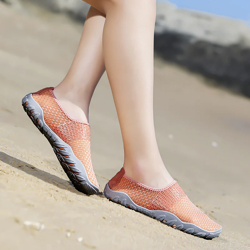 Damen Flexible Aquaschuhe mit rutschfester Sohle und atmungsaktivem Obermaterial Heidi Mode - Image 3