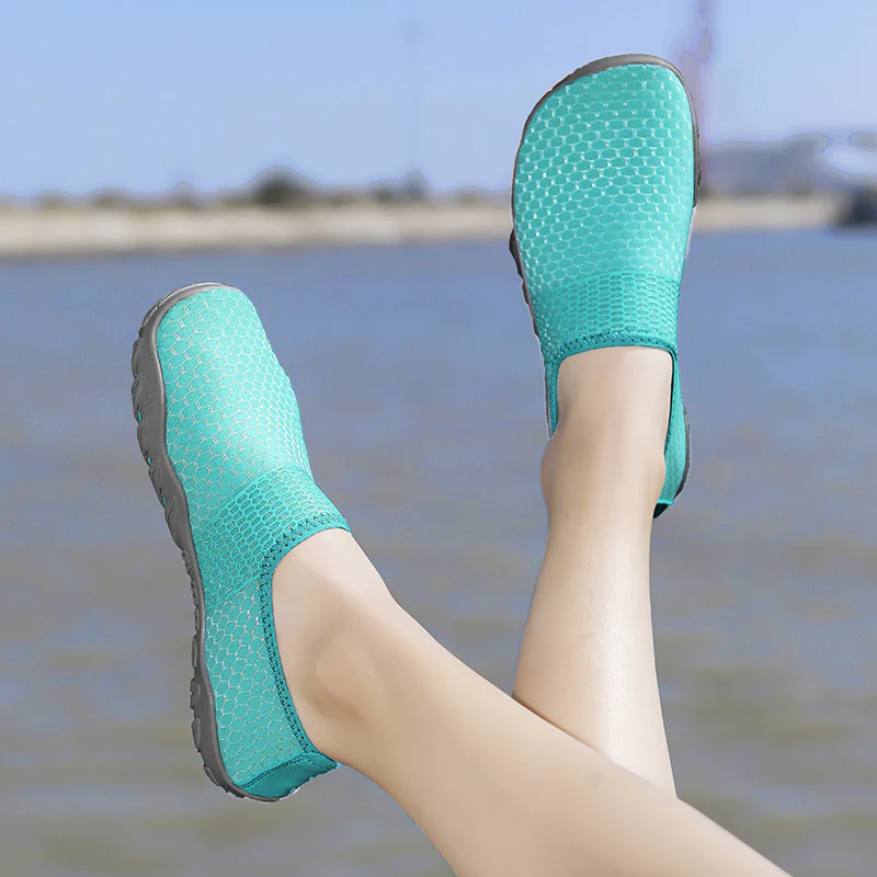 Damen Flexible Aquaschuhe mit rutschfester Sohle und atmungsaktivem Obermaterial Heidi Mode - Image 4