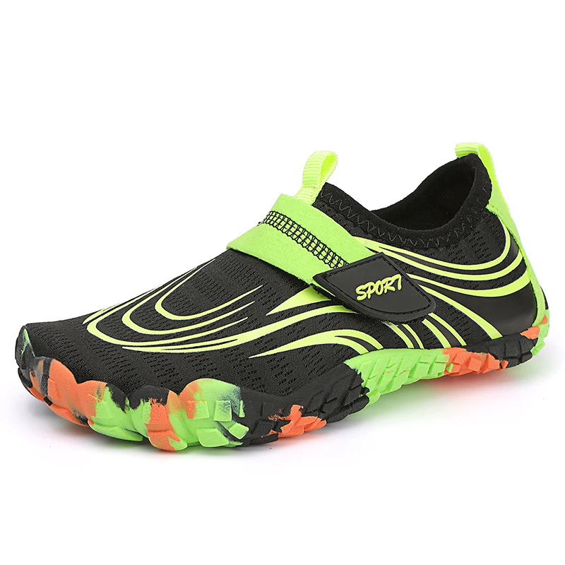 Damen Flexible Aquaschuhe mit rutschfester Sohle und praktischem Klettverschluss Heidi Mode - Image 5
