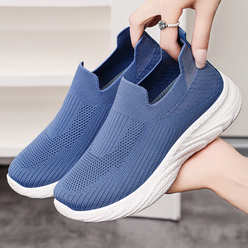 Damen Flexible Slip-On Fitness-Sneakers mit atmungsaktivem Obermaterial Heidi Mode - Image 2