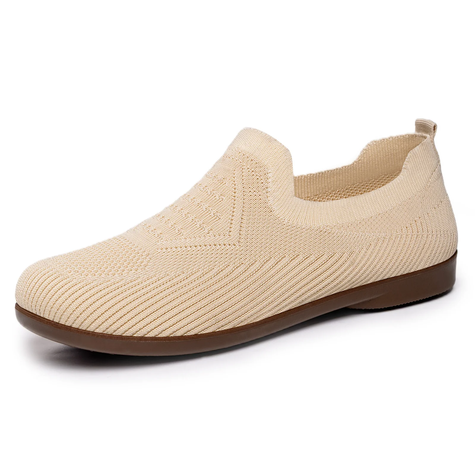 Damen Flexible Slip-On Sneaker mit atmungsaktivem Strickoberteil Heidi Mode - Image 7