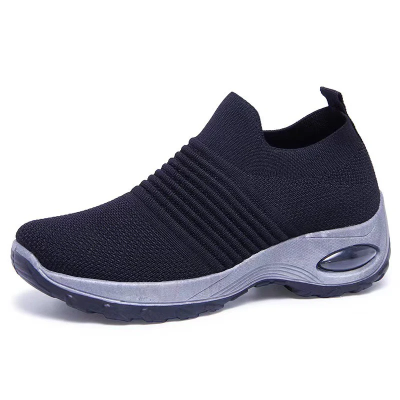 Damen Flexibler Slip-On Sneaker mit atmungsaktiver Strick-Oberfläche und dämpfender Sohle Heidi Mode - Image 6
