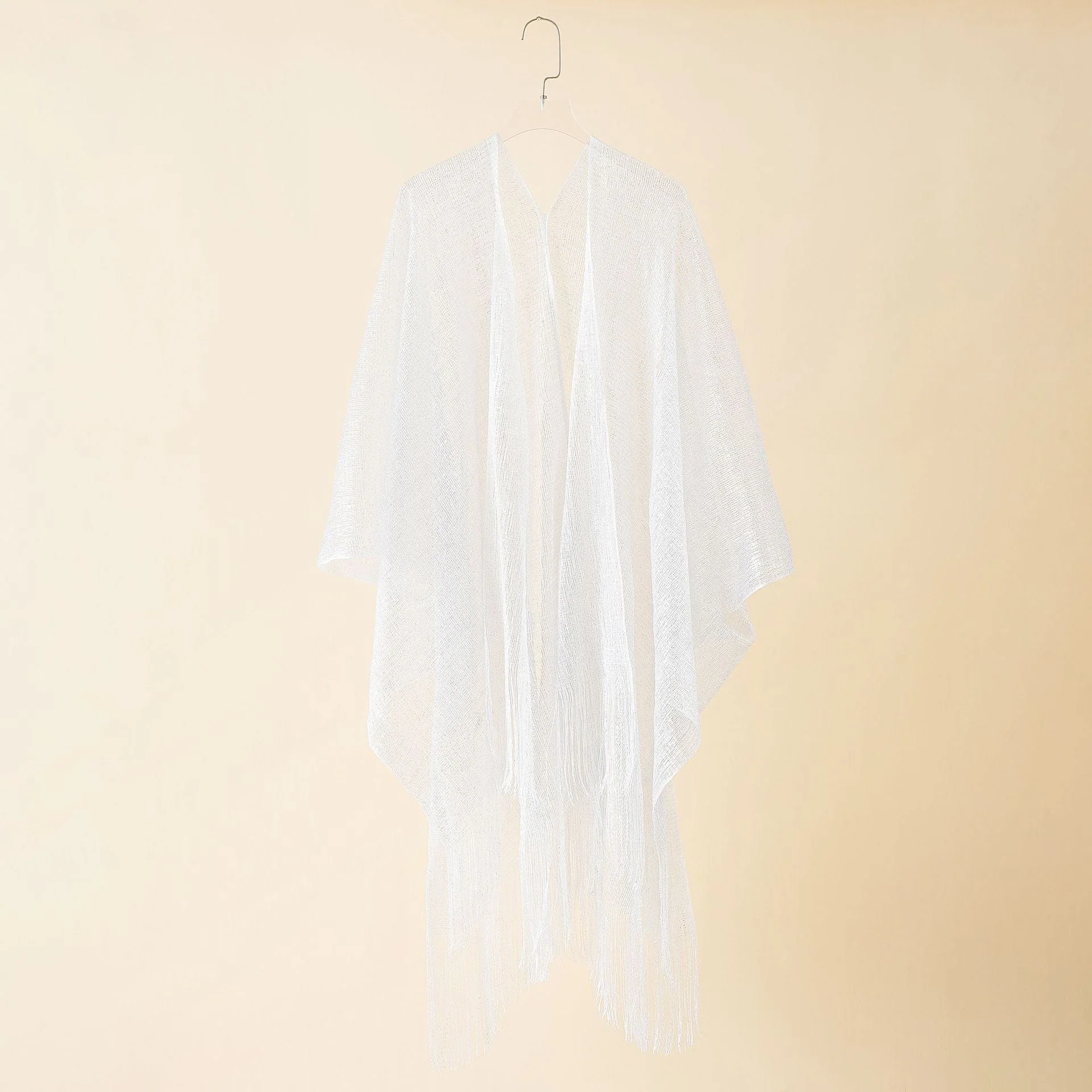 Damen Fransen-Kimono Aus Transparenter, Luftiger Struktur Heidi-Mode - Image 13