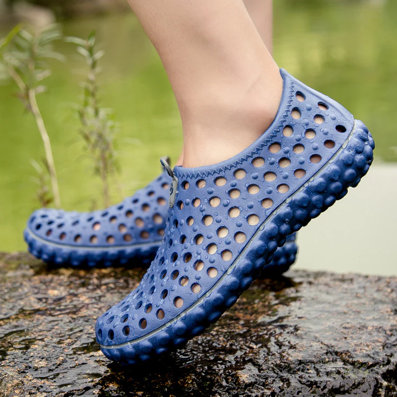 Damen Freizeit-Badeschuhe mit atmungsaktiver Oberflächenstruktur Heidi Mode