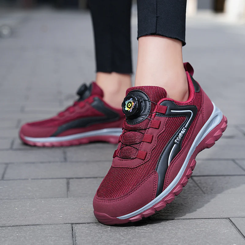 Damen Freizeit-Laufschuhe mit innovativem Schnellschnürsystem und dämpfender Technologie Heidi Mode - Image 3