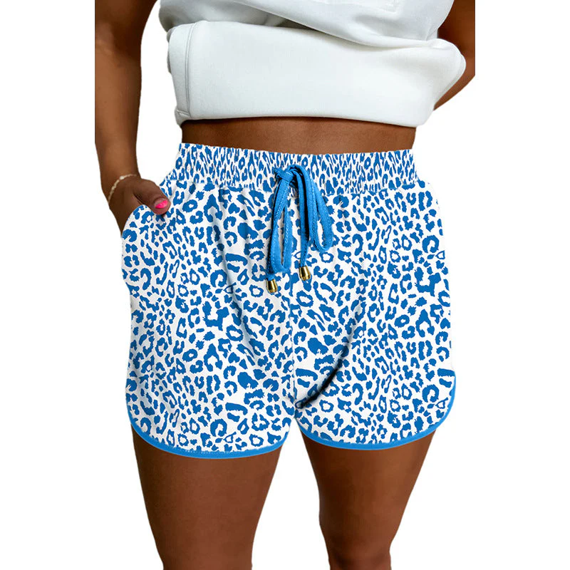 Damen Freizeit-Shorts mit Modischem Leopardenmuster und Elastischem Bund Heidi-Mode - Image 8