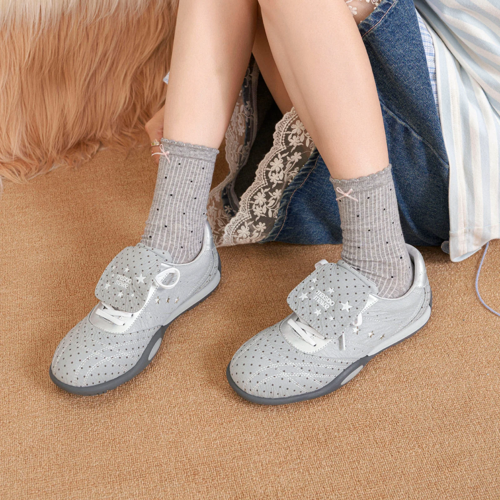 Damen Freizeit-Sneaker mit bequemem Klettverschluss und atmungsaktiver Sohle Heidi Mode - Image 2
