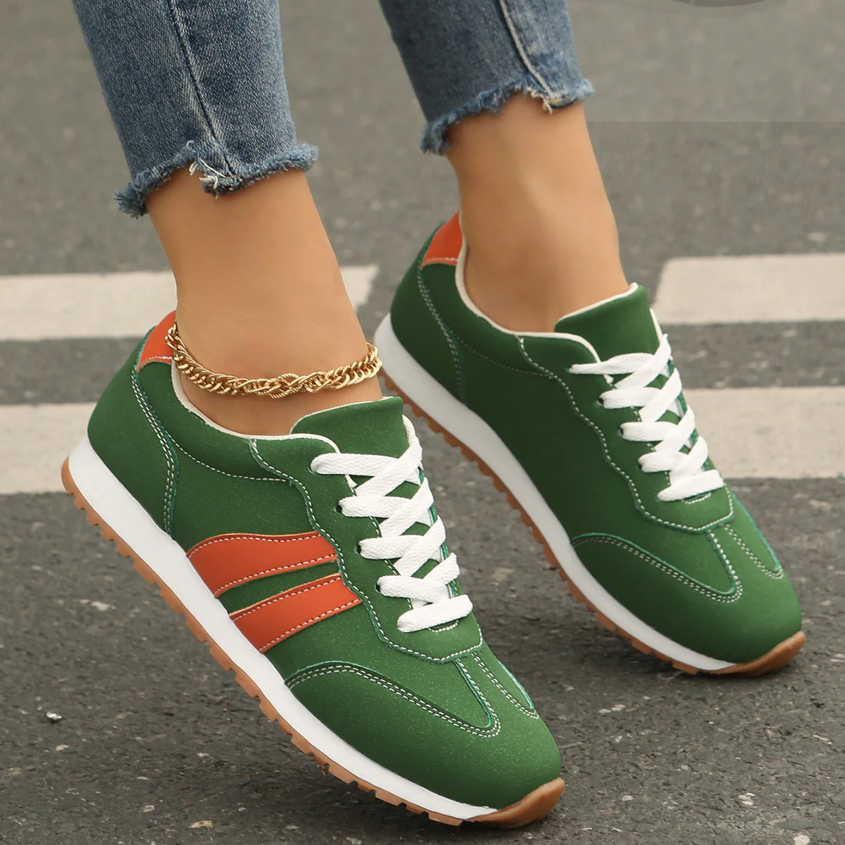 Damen Freizeit-Sneaker mit ergonomischer Sohle und atmungsaktivem Obermaterial Heidi Mode - Image 2