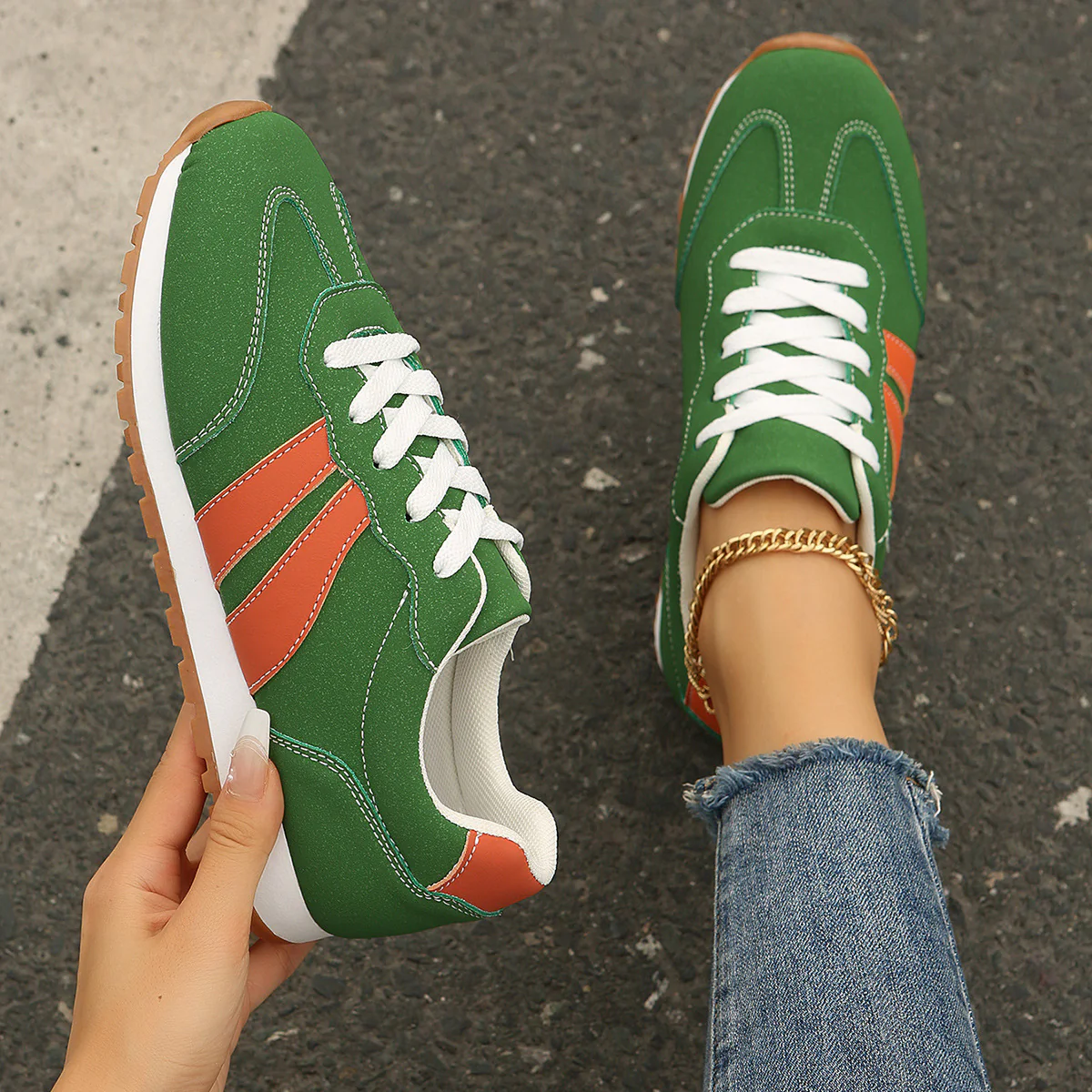 Damen Freizeit-Sneaker mit ergonomischer Sohle und atmungsaktivem Obermaterial Heidi Mode - Image 3