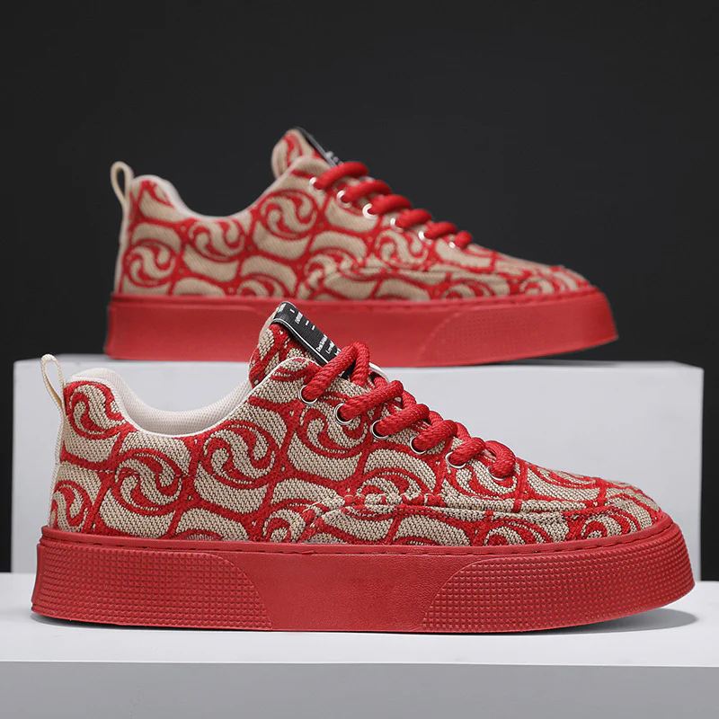 Damen Freizeit Sneaker mit hochwertigem gewebtem Obermaterial und verstärkter Sohle Heidi Mode - Image 8