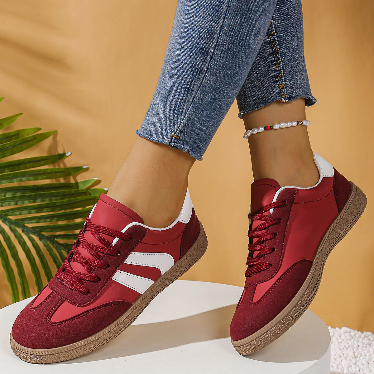 Damen Freizeit-Sneaker mit modischem Obermaterial und rutschfester Laufsohle Heidi Mode - Image 2