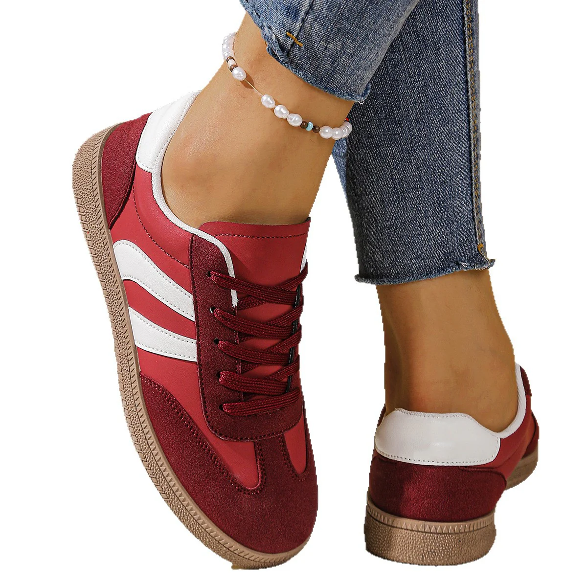 Damen Freizeit-Sneaker mit modischem Obermaterial und rutschfester Laufsohle Heidi Mode - Image 5