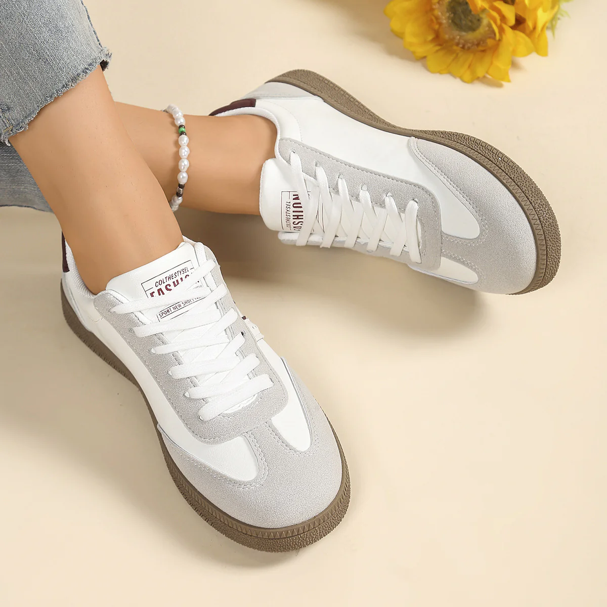 Damen Freizeit-Sneaker mit rutschfestem Fußbett und atmungsaktivem Obermaterial Heidi Mode - Image 5