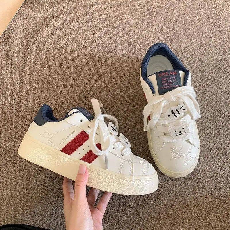 Damen Freizeit Sneakers mit verspieltem Motiv und komfortabler Gummisohle Heidi Mode