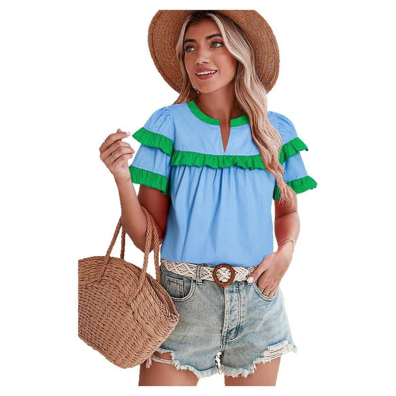 Damen Freizeitbluse mit Rüschendetails und Modernen Akzenten Heidi-Mode - Image 6